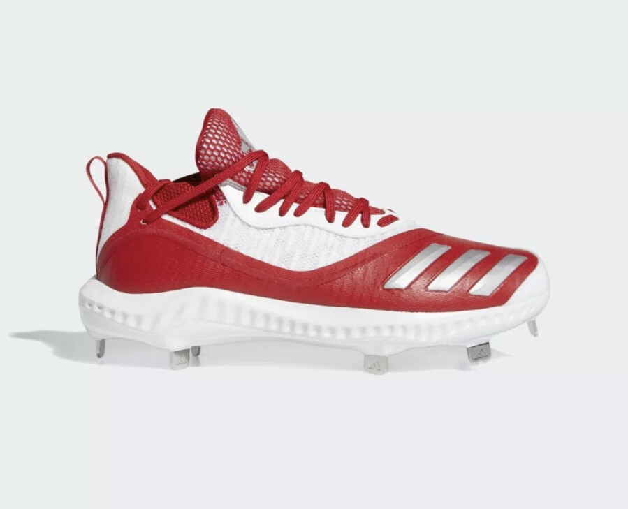 NEW 120 ADIDAS ICON V BOUNCE ICED METAL BASEBALL CLEATS SIZE 13 EE4130 RED 7790₽