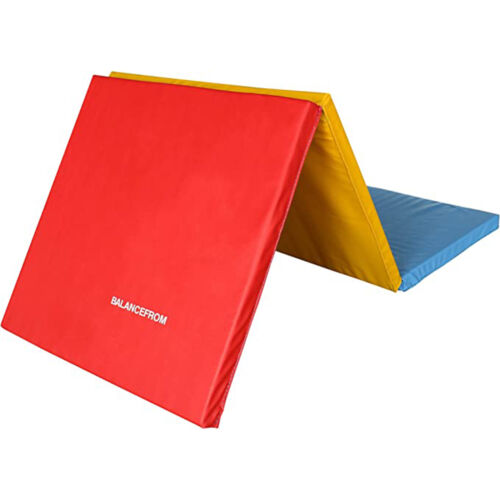 BalanceFrom Fitness GoGym 6x2' Folding 3 Panel Exercise Mat w/Handles (Open Box) - Picture 2 of 7