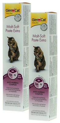 GimCat Malt-Soft Paste Extra - 2 x 200 g (  70,48/kg) Katzen-Snack