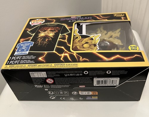 Funko Pop Spider Man Marvel Electro Glow Med Tee No Way Home Plus Vinyl Figure - Picture 5 of 7