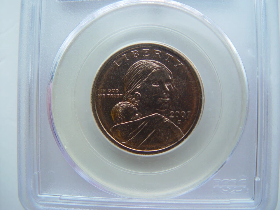 2007-D Sac $1 Improperly Annealed Sintered Planchet - Lot Z013 - Image 3 of 4