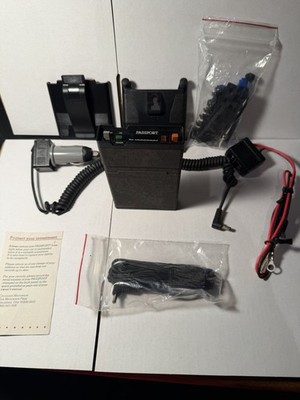 1980's Cincinnati Microwave PASSPORT Radar Detector with original clips, wiring