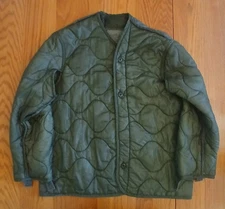 US Army Cold Weather Coat Liner - Medium, Green - Stock No. 8415-00-782-2888