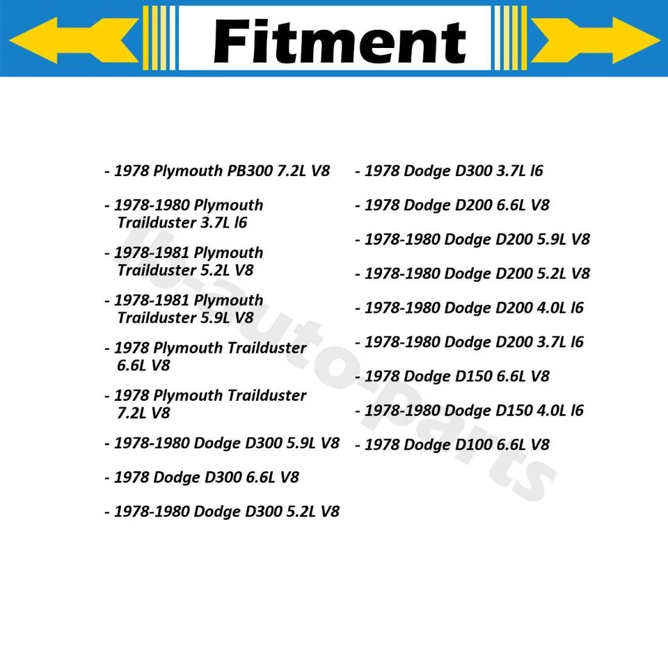 2x Manguera de freno delantera para Plymouth PB200 1978 3,7 L 1978 Plymouth PB200 6,6 L Foto 4 de 4