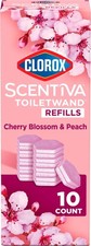 Clorox Scentiva ToiletWand Refills, Cherry Blossom and Peach, 10 Count