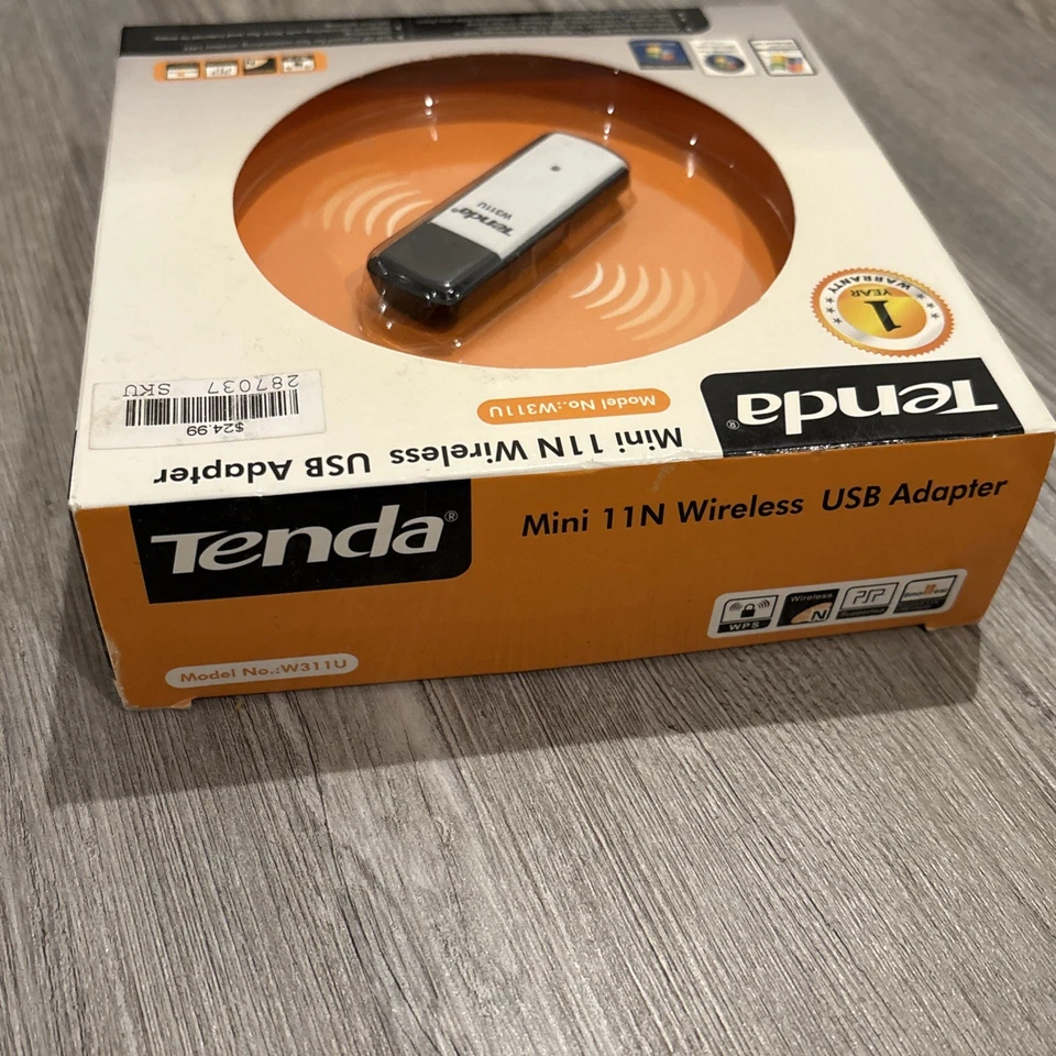 Adaptador USB Inalámbrico Tenda Modelo W311U Mini 11 N - Nuevo Estado en Caja Foto 4 de 4
