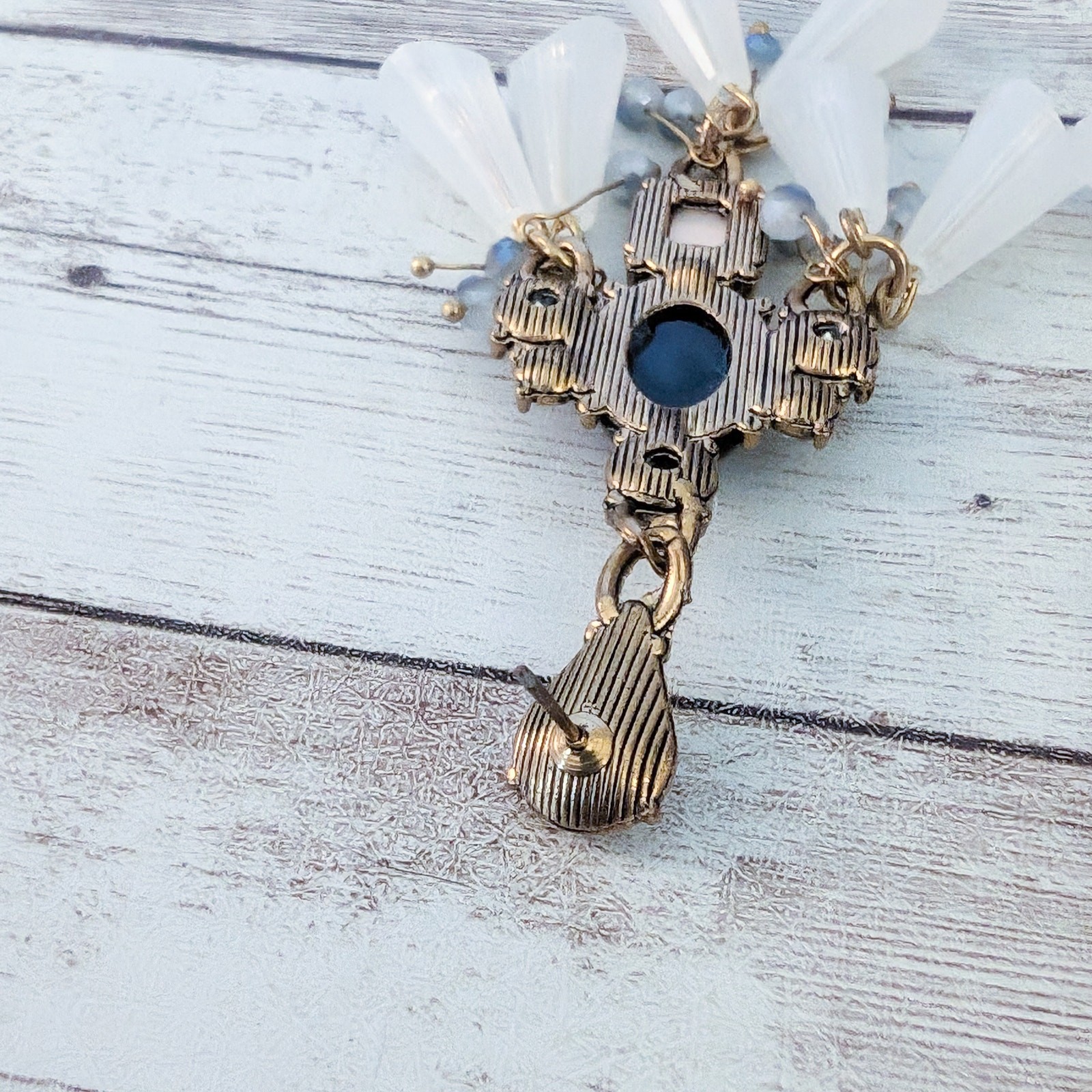 Statement Dangle Earrings - Very Pretty Large Ear… - image 8