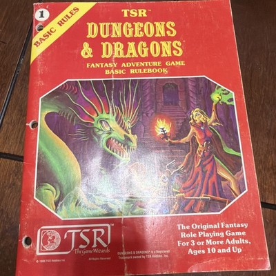 Dungeons & Dragons Basic Rules 1980 Book 1 First Printing Used 1980s