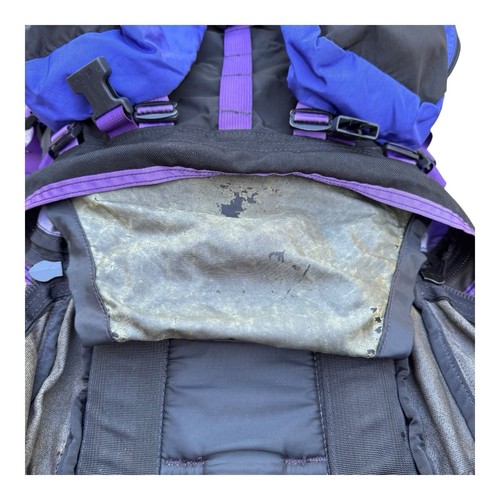 Vintage Gregory Large Hiking Camping Backpack Blue Black Purple - Picture 11 of 24