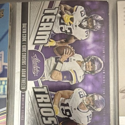 2019 Panini Absolute Football Team Trios Cook Cousins Thielen TT-MV Vikings