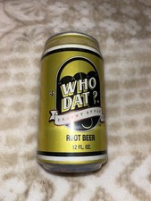 New Orleans Saints - Who Dat ? Creamery Style Root Beer - Unopened Can - 1990