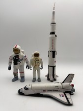 Vintage 1998 NASA Space Toy Lot Play Visions Shuttle Astronaut Echo Rocket Knex