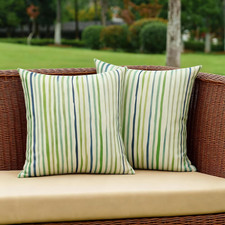 Sage Green Outdoor Waterproof Throw Pillow Covers 18X18 Set of 2