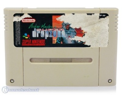 Nintendo SNES - Archer MacLean's Super Dropzone Modul starke Gebrauchsspuren