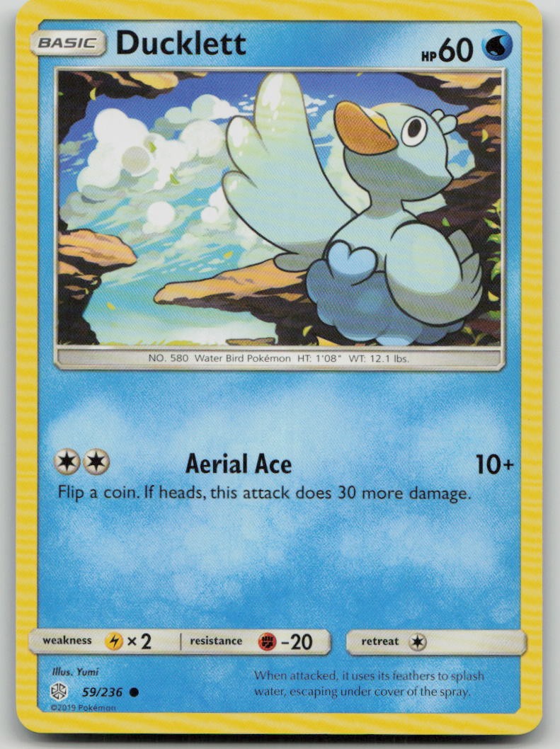 Ducklett 59/236 SM - Cosmic Eclipse Lightly Played