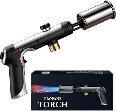Propane Torch, 3272°F Propane Torch Gun High Heat Torch Lighter with Adjustable