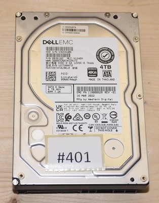 #401 Western Digital Ultrastar 4TB 7.2K SATA 3.5''  HDD - HUS726T6TALE6L4