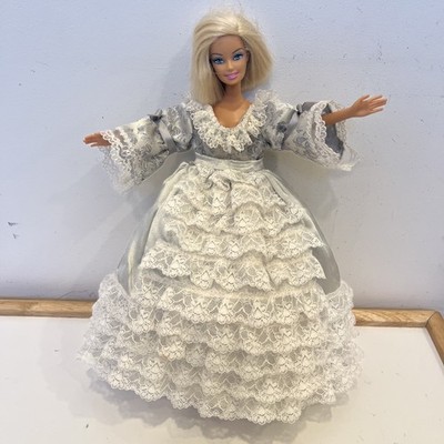 Vtg 1999 Barbie clone Victorian dress handmade by Diane St Marie 200