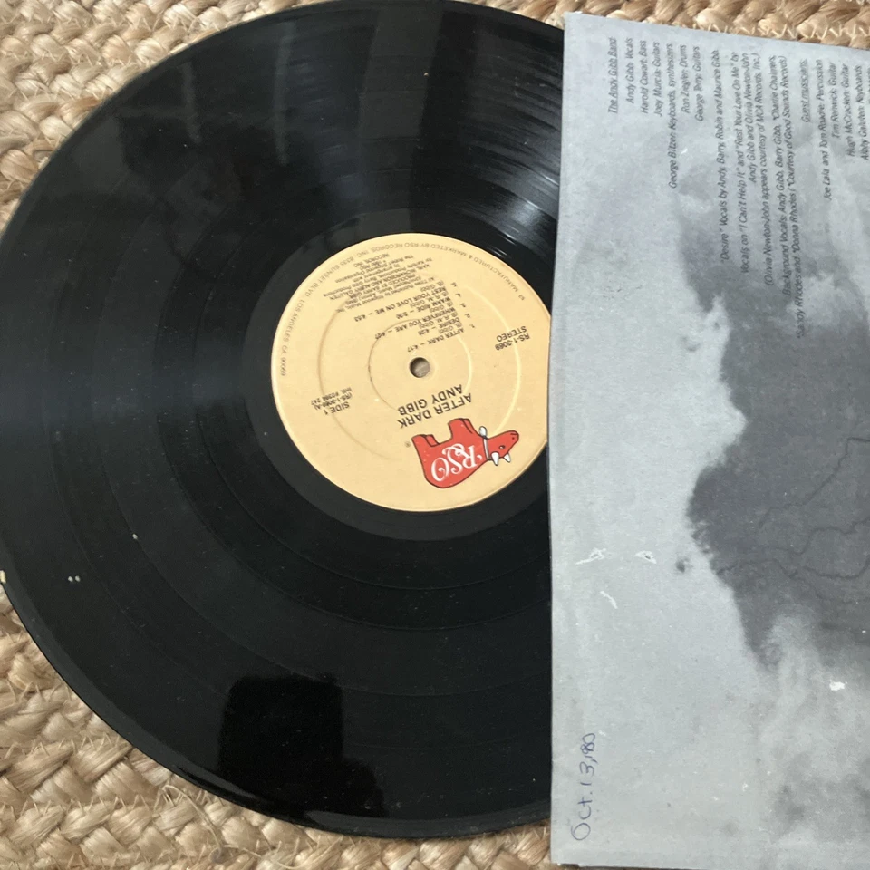 ANDY GIBB After Dark NEW 1980 LP Olivia Newton-John Pop Vinyl Record RSO-3069 - Imagem 3 de 4