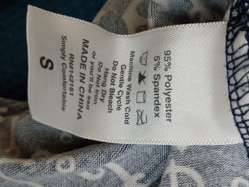 LuLaRoe Women's  3/4 Sleeve Raglan Shirt  Anchor Stripe Red White Blue Sz Small - Picture 5 of 5