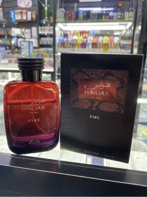 Hawas Fire for Him by Rasasi EDP Eau De Parfum Spray - 100 ML (NEW RELEASE)