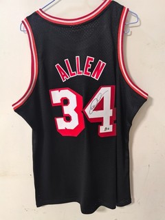 ray allen signed sign autograph autographed custom jersey with coa