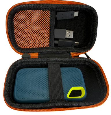 Hardcase für SanDisk Extreme Pro Portable SSD EVA Reiseetui Stoßfest Schwarz