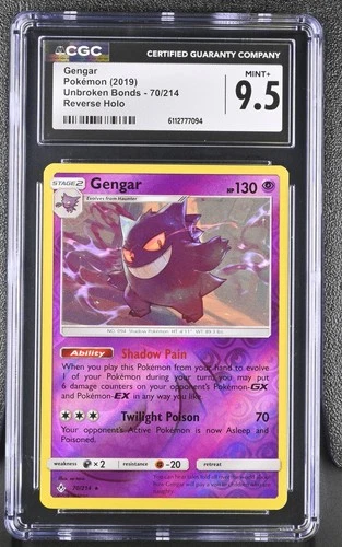 CGC 9.5 - Gengar #70 Pokemon Unbroken Bonds Rare