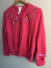 christian lacroix bazar cardigan sweater 100% Wool Wearable Art MADE IN ITALY