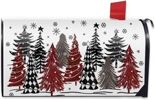 Christmas Tree Mailbox Cover Magnetic Standard Size 20.5" X 18"