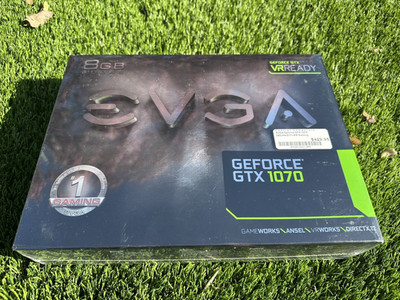 [NEW] EVGA NVIDIA GeForce GTX 1070 8GB GDDR5 Gaming Black Graphics Card