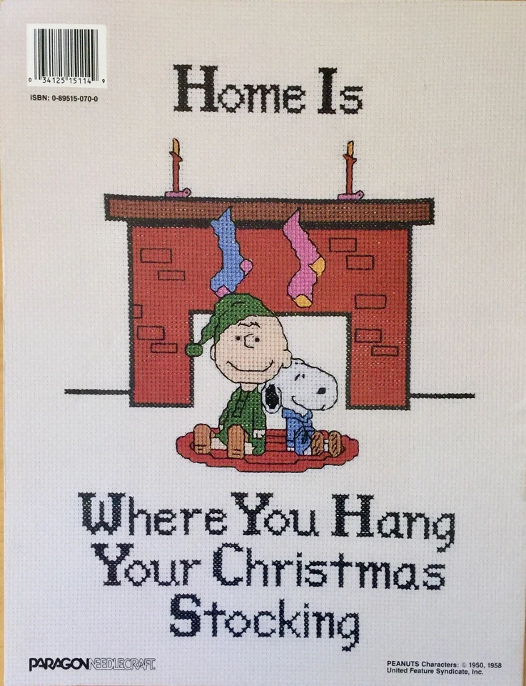 Peanuts Gang Caring Sharing & Love Cross Stitch Pattern Booklet Snoopy Woodstock - Image 2 of 4