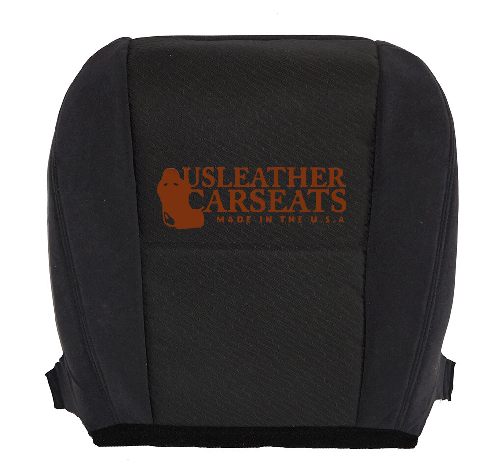 Driver Bottom Leather Seat Cover With Foam – 2009-2010 Chevy Silverado 2500HD LT/LS/LTZ (Black)