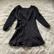 ZARA CROSSOVER BOWED DRESS