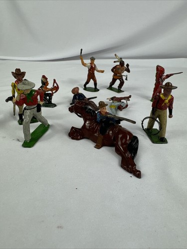 J. Hill And Other Vintage England Lead Toy Soldiers - Lot Of 10 Lead Soldiers - Picture 24 of 24