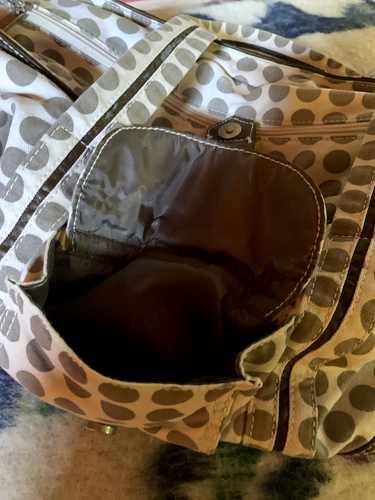 Kalencom khaki polkadot diaper bag - Picture 6 of 11