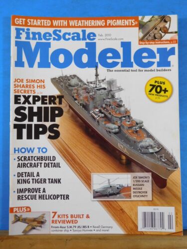 FineScale Modeler 2010 Feb Joe Simon Expert Ship Tips Scratchbuild aircraft deta - Afbeelding 1 van 1