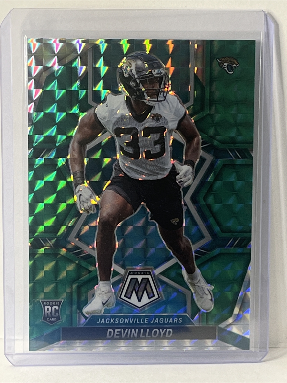 Jacksonville Jaguars - Devin Lloyd - 2022 Mosaic - Green Prizm - #375