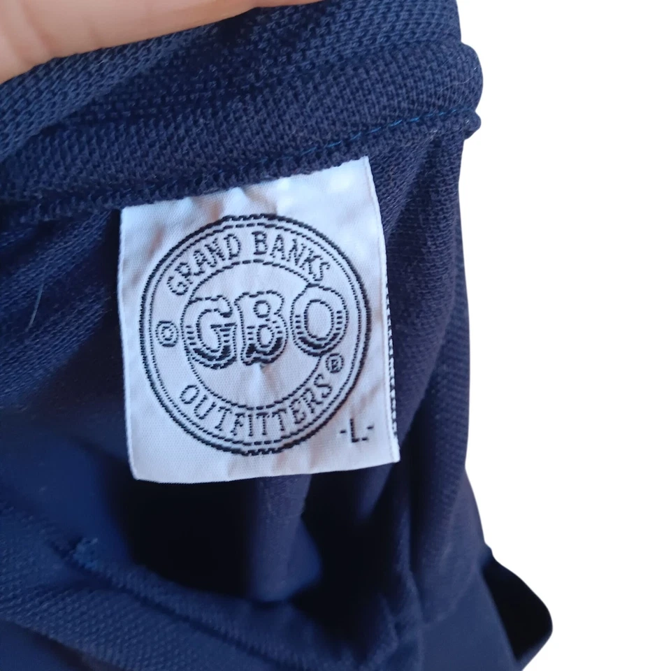 Polo grande vintage de los años 80 de bolsillo tejido grueso golfista profesional puntada única para hombre Foto 3 de 4