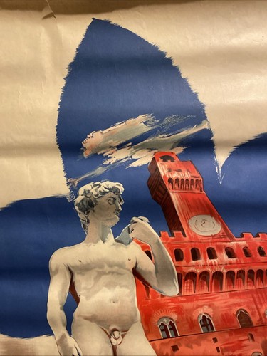 Original Rare Florence 1939 Travel Poster 26 X 38” Enit, Manifesto Firenze - Picture 7 of 10