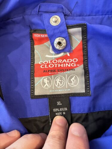 Colorado Clothing Alpine Systems Snap On Windbreaker Jacket XL - Picture 3 of 9