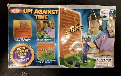Up! Against Time stacking board game - box dented but game in great shape, used