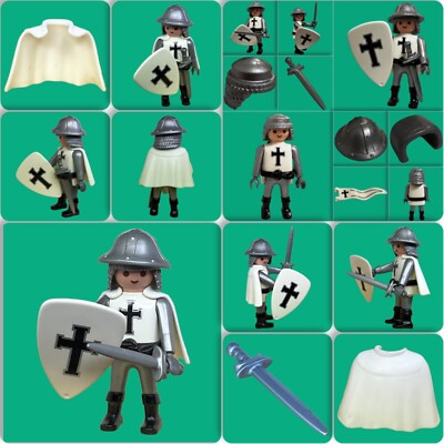 Figurine Playmobil Croisé/Ritter Personnalisé - 5 Pièces Violet - Occasion Top état