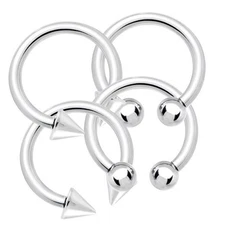 Horseshoe 8ga Circular Barbells 4 Pack