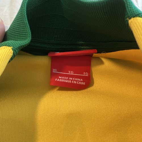 Nike Brazil Youth XL Football/Soccer Jacket National Team Yellow/Green - Picture 4 of 5