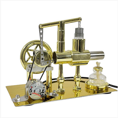 Hot Air Stirling Engine Model Toy Micro Motor Power Generator Engine DIY Motor
