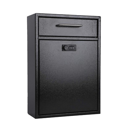 xydled Wall-Mount Mailboxes with Combination Lock, Heavy Duty Mailbox Wall Mo...
