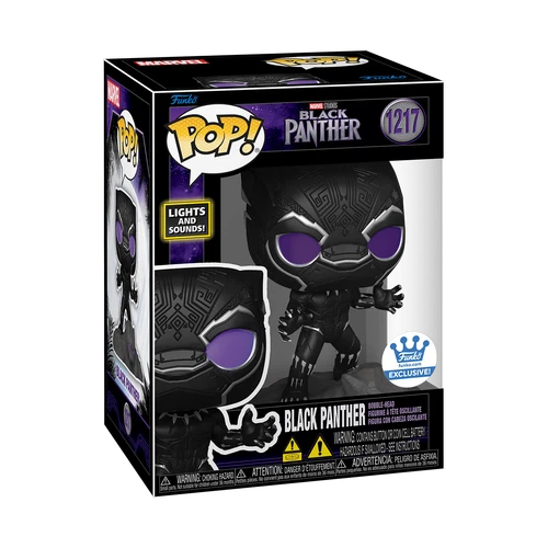 Funko Pop! Marvel - Black Panther #1217 - Bobblehead, Lights & Sounds