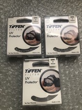 TIFFEN Filter UV Protector 55mm Made in USA Lot Of 3 Pls.Read