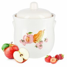 Pentola per rum 5 litri bianca porcellana contenitore per dispensa pentola per giardinaggio pentola per crauti pentola per cetrioli
